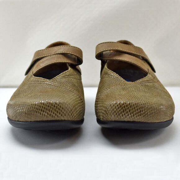 Wolky Passion Mary Jane Shoes Women's 8.5 Brown Embossed Leather Divine NEW - Picture 4 of 7